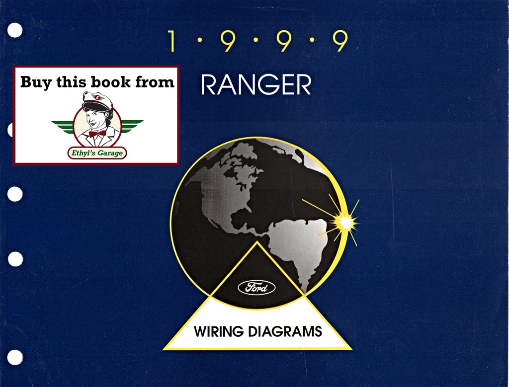 1999 Ford Ranger Pickup Factory Electrical Wiring Diagrams Manual