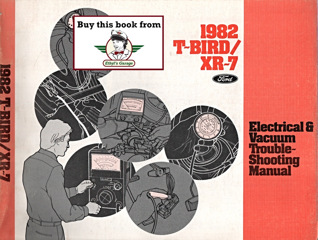 1982 Ford Thunderbird Mercury XR-7 Electrical & Vacuum Troubleshooting Manual & Wiring Diagrams (EVTM)