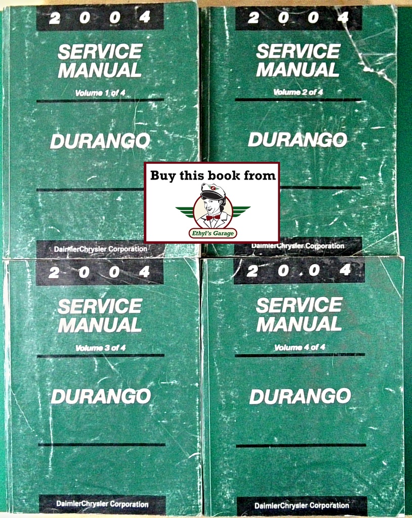 2004 Dodge Durango Shop Repair Maintenance Service Manual 4 Vol. Set