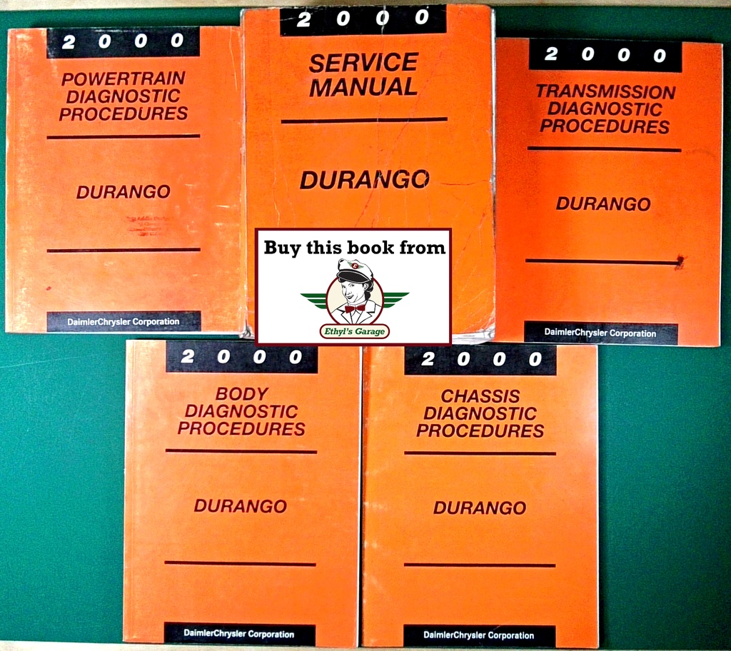 2000 Dodge Durango Service Repair & Diagnostic Shop Manuals Complete Set