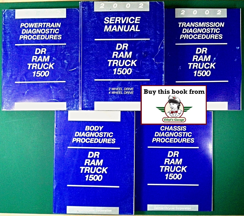 2002 Dodge DR RAM 1500 Truck Service Manual 5 Vol. Set