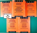 2000 Chrysler Town & Country, Dodge Caravan, & Plymouth Voyager Original OEM Shop Repair Maintenance Service Manuals Complete 5 Vol. Set