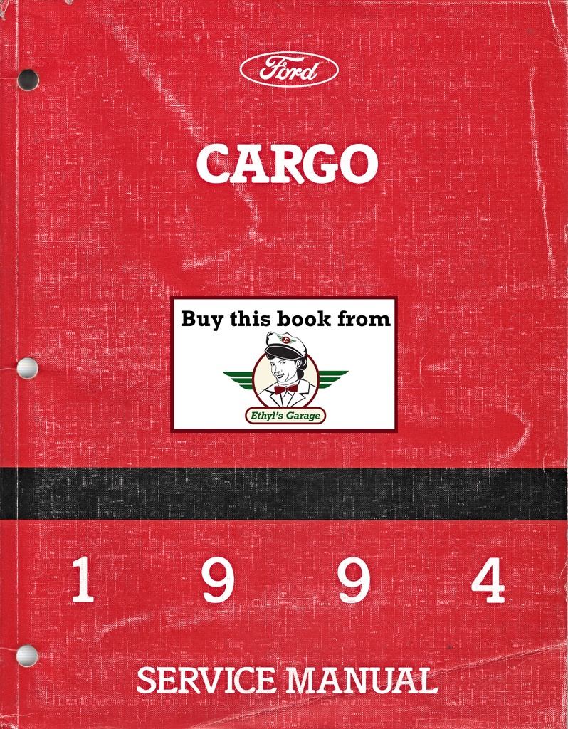 1994 Ford Cargo Medium/Heavy Truck Original OEM Factory Shop Repair Maintenance Service Manual