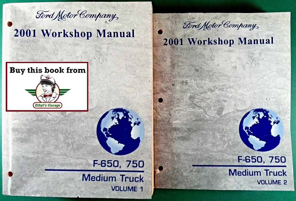 2001 Ford F-650 and F-750 Medium Truck Original OEM Factory Shop Service Repair Workshop Manual