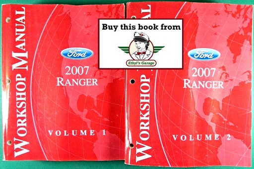 [FOR2007FCS12542071/2/A/2] 2007 Ford Ranger Pickup Truck Original OEM Factory Shop Repair Maintenance Service Manual Complete 2 Vol. Set