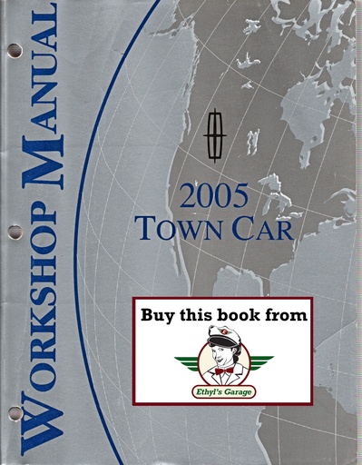 [FOR2005FCS1254305A] 2005 Ford Lincoln Town Car Original OEM Factory Shop Repair Service Workshop Manual