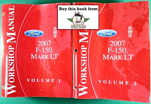 [FOR2007FCS1433107A/2] 2007 Ford F-150 Lincoln Mark LT Pickup Original Factory OEM Shop Service Repair Workshop Manual Set