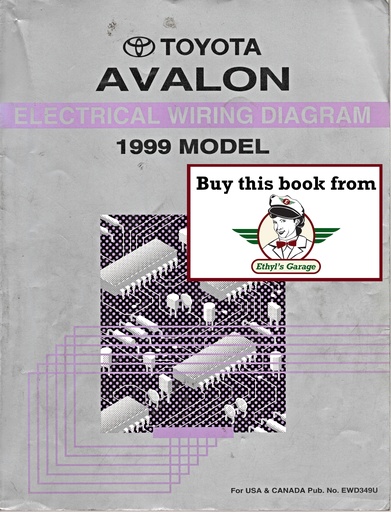 [TOY1999EWD349UA] 1999 Toyota Avalon OEM Shop Service Repair Electrical Wiring Diagram Manual