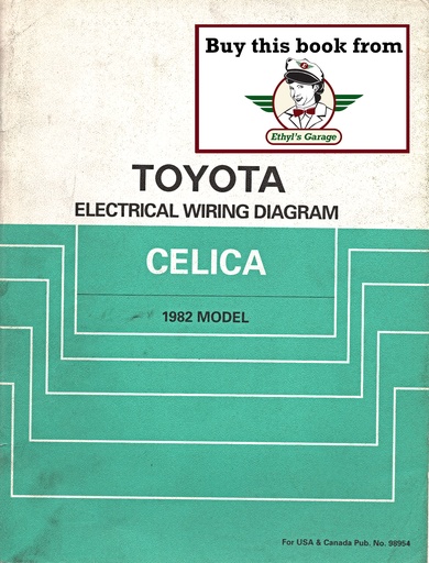 [TOY198298954A] 1982 Toyota Celica OEM Shop Service Repair Electrical Wiring Diagram Manual