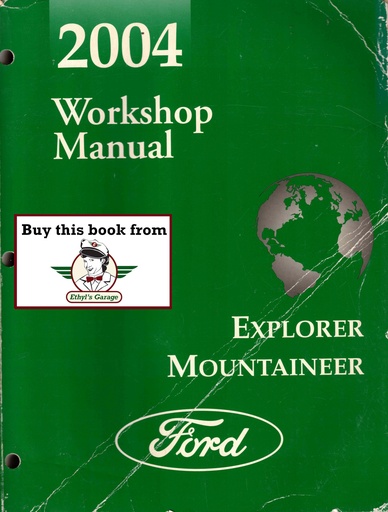 [FCS-12199-04A] 2004 Ford Explorer and Mercury Mountaineer Original OEM Factory Shop Service Workshop Manual