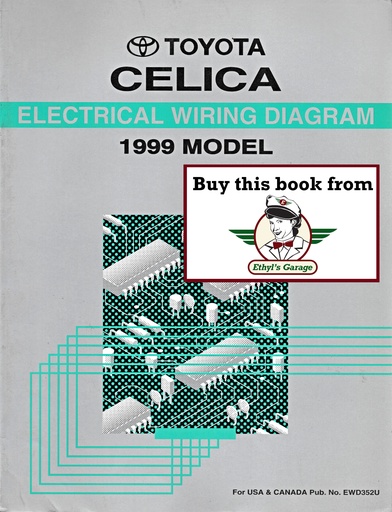 [TOY1999EWD352UA] 1999 Toyota Celica OEM Shop Service Repair Electrical Wiring Diagram Manual