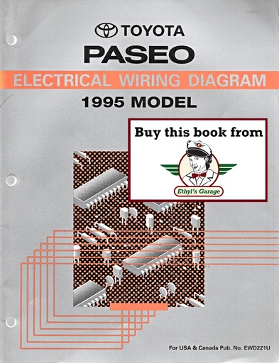 [TOY1995EWD221UA] 1995 Toyota Paseo OEM Shop Service Repair Electrical Wiring Diagram Manual