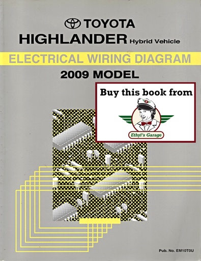 [TOY2009EM10T0UA] 2009 Toyota Highlander Hybrid OEM Electrical Wiring Diagram Manual