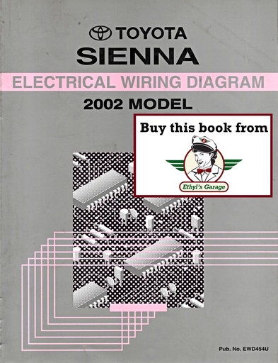 [TOY2002EWD454UA] 2002 Toyota Sienna OEM Shop Service Repair Electrical Wiring Diagram Manual