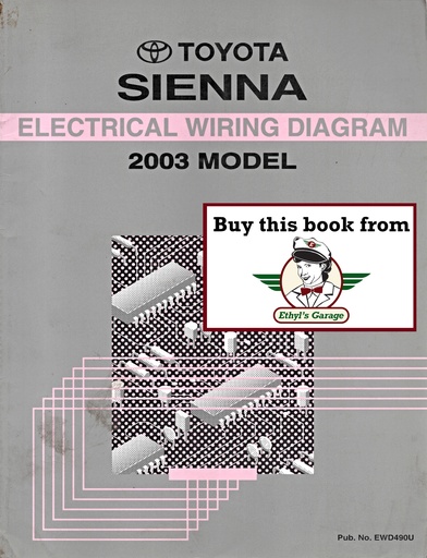 [TOY2003EWD490UA] 2003 Toyota Sienna OEM Shop Service Repair Electrical Wiring Diagram Manual