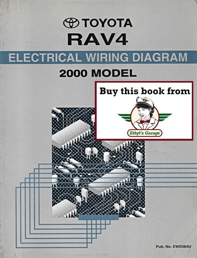 [TOY2000EWD384UA] 2000 Toyota RAV4 OEM Shop Service Repair Electrical Wiring Diagram Manual