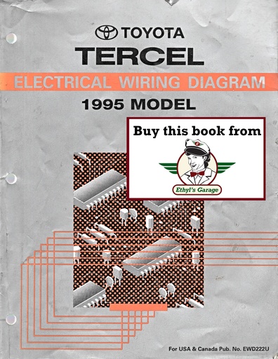 [TOY1995EWD222UA] 1995 Toyota Tercel OEM Shop Service Repair Electrical Wiring Diagram Manual