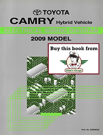 [TOY2009EM09E0UA] 2009 Toyota Camry Hybrid OEM Electrical Wiring Diagram Manual