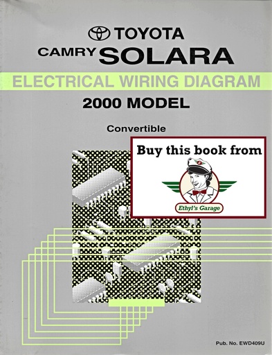 [TOY2000EWD409UA] 2000 Toyota Camry Solara Convertible OEM Electrical Wiring Diagram Manual