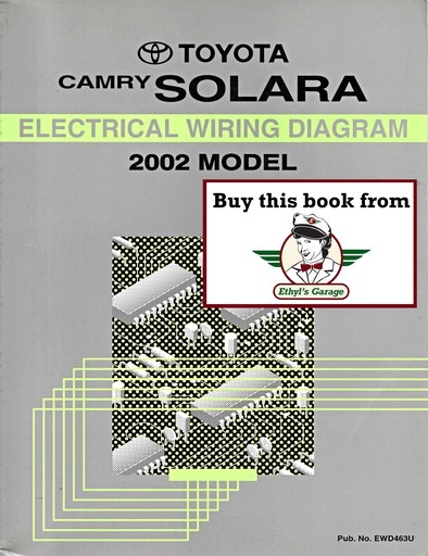 [TOY2002EWD463UA] 2002 Toyota Camry Solara OEM Electrical Wiring Diagram Manual