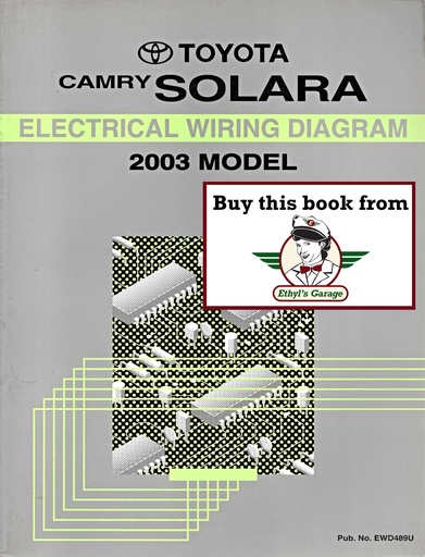 [TOY2003EWD489UA] 2003 Toyota Camry Solara OEM Electrical Wiring Diagram Manual