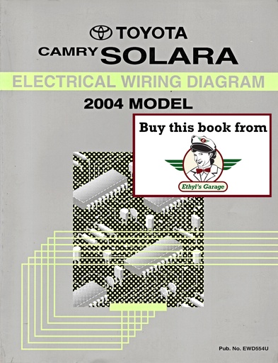 [TOY2004EWD554UA] 2004 Toyota Camry Solara OEM Electrical Wiring Diagram Manual