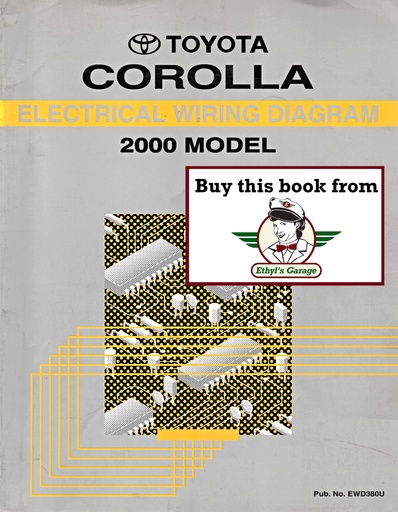 [TOY2000EWD380UA] 2000 Toyota Corolla ZZE110 OEM Electrical Wiring Diagram Manual