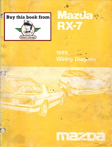 [MAZ198851041087GA] 1988 Mazda RX-7 Electrical Wiring Diagrams Manual