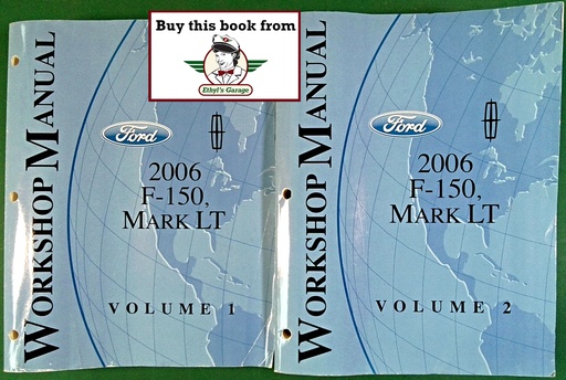 [FOR2006FCS1433106A/2] 2006 Ford F-150, Lincoln Mark LT Original Factory Shop Service Repair Workshop Manual Set