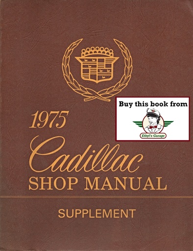 [CA19751099842A] 1975 Cadillac Shop Service Repair Manual Supplement