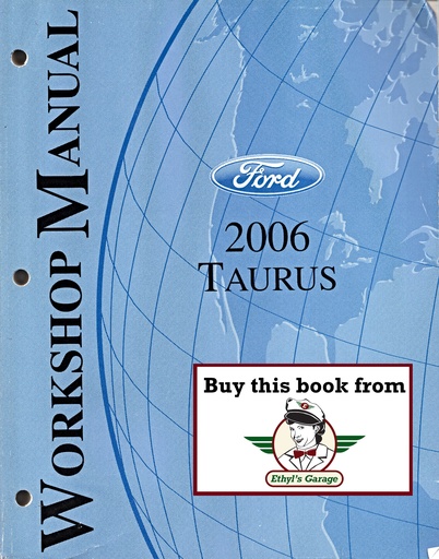 [FOR2006RCS1430006A] 2006 Ford Taurus Original OEM Factory Shop Repair Service Workshop Manual
