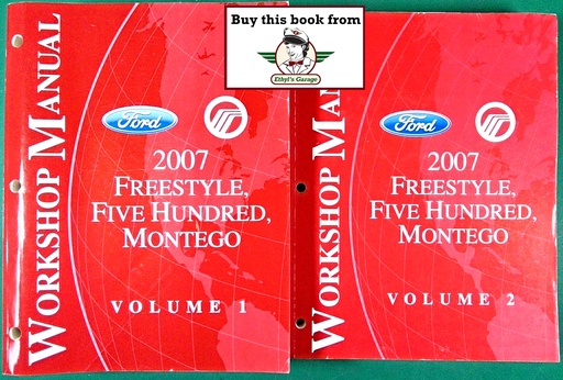 [FOR2007FCS1394907A/2] 2007 Ford Freestyle, Five Hundred, and Mercury Montego Original Factory OEM Shop Service Repair Workshop Manual Set