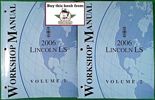 [LIN2006FCS1287206A/2] 2006 Ford Lincoln LS Factory Service Workshop Repair Manual Set