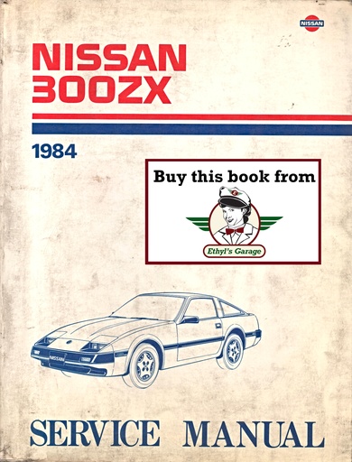 [NIS1984SM4E0Z31U0A] 1984 Nissan 300ZX Shop Repair Service Manual