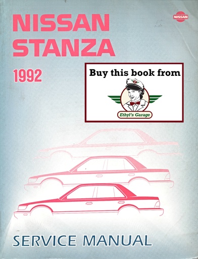 [NIS1992SM2E0U12U0A] 1992 Nissan Stanza Shop Repair Service Manual