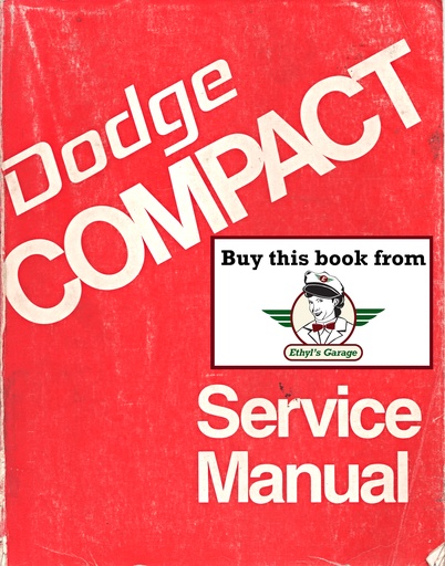 [DOD1974810704010A] 1974 Dodge Tradesman/Compact Full-Size Van B100-B300 CB300 MB300 Shop Repair Service Manual