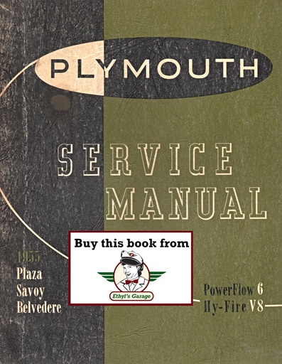 [PLY1955P55501A] 1955 Plymouth Shop Repair Maintenance Service Manual