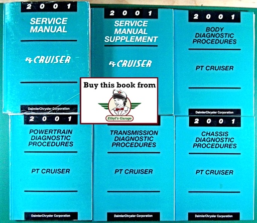 [CHR2001813701111A/6] 2001 Chrysler PT Cruiser Shop Repair Maintenance Service Manuals Complete 6 Vol. Set