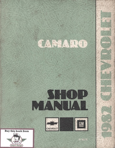 [CH1982ST36882] 1982 Chevrolet Camaro Original OEM Factory Shop Service Repair Maintenance Manual