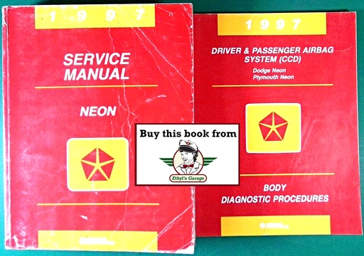 [MOP1997812707025A/2] 1997 Chrysler/Dodge/Plymouth Neon Service & Diagnostic Shop Manuals 2 Vol. Set