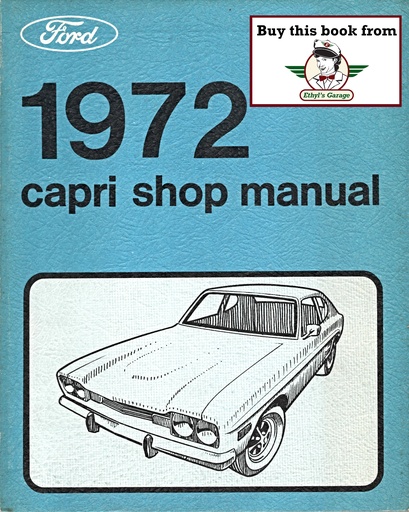 [MER197236512871A] 1972 Mercury Capri Factory OEM Shop Repair Maintenance Service Manual