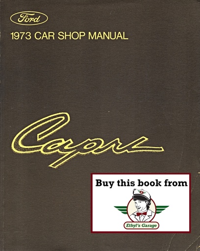 [MER197336512873A] 1973 Mercury Capri Factory OEM Shop Repair Maintenance Service Manual