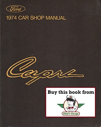 [MER197436512874A] 1974 Mercury Capri Factory OEM Shop Repair Maintenance Service Manual