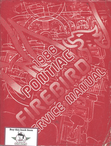 [PO1986S8610F] 1986 Pontiac Firebird & Trans Am Factory OEM Shop Service Repair Manual