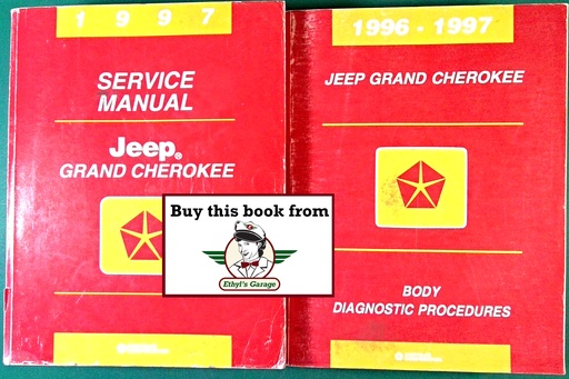 [JEE1997813707147A/2] 1997 ZJ Jeep Grand Cherokee Shop Repair Maintenance & Diagnostic Service Manuals 2 Vol. Set