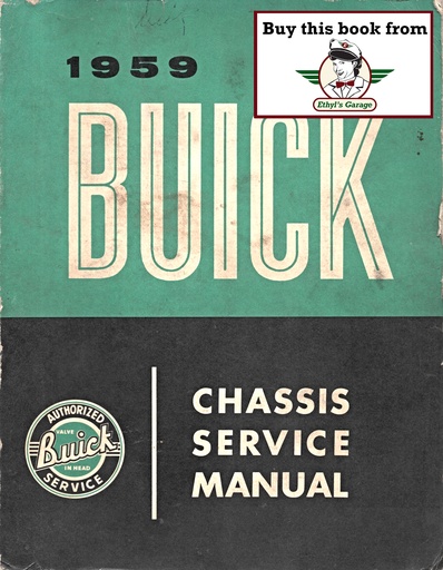 [BU1959CSMA] 1959 Buick Factory Repair Maintenance Shop Chassis Service Manual
