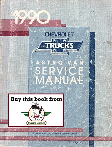 [CH1990ST37290A] 1990 Chevrolet Astro M/L Van Service Shop Manual