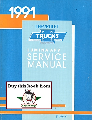 [CH1991ST37891A] 1991 Chevrolet Lumina APV Minivan U-Platform Shop Repair Maintenance Service Manual