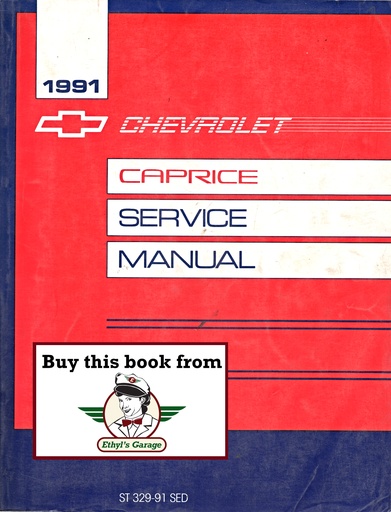 [CH1991ST32991SEDA] 1991 Chevrolet Caprice Sedan & Caprice Classic Sedan Factory OEM Shop Service Repair Manual
