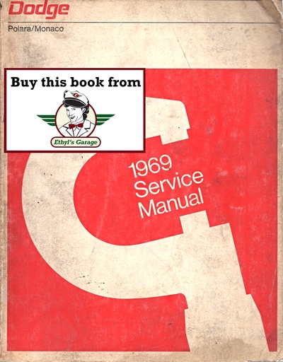 [DOD1969812709280A] 1969 Dodge Polara Monaco Shop Maintenance Repair Service Manual